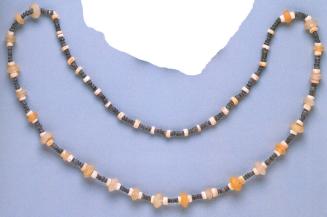 STRING OF STONE AND SHELL BEADS