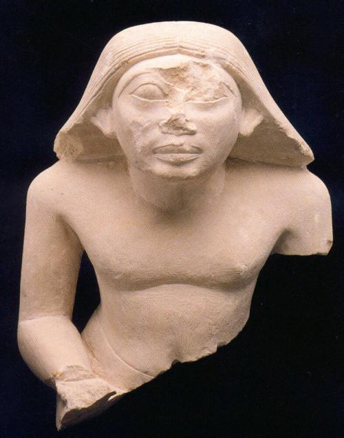 HEAD AND TORSO FROM A STATUE OF NEKHEBU