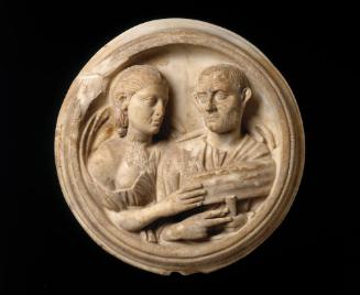 ROUNDEL WITH BUSTS OF A MAN AND A WOMAN