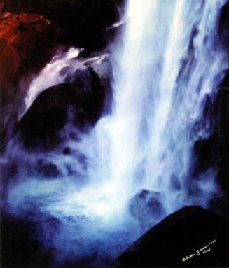 VERNAL FALL, BLUE, YOSEMITE NATIONAL PARK