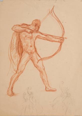 NUDE MAN WITH BOW AND ARROW #2 (V. 832060079)