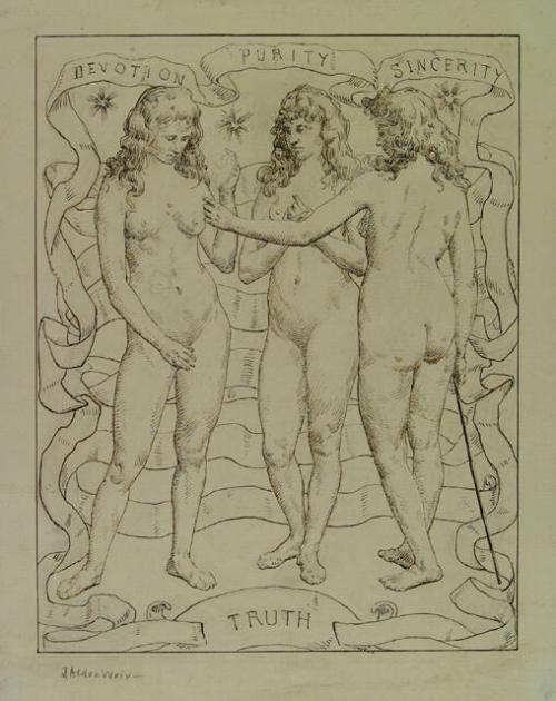 STUDY FOR "SINCERITY, PURITY AND DEVOTION"