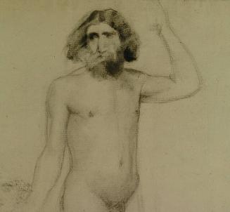 NUDE STUDY OF BEARDED MAN