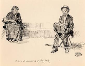 ON THE SIDEWALKS OF NEW YORK (AFTER CHARLES DANA GIBSON)