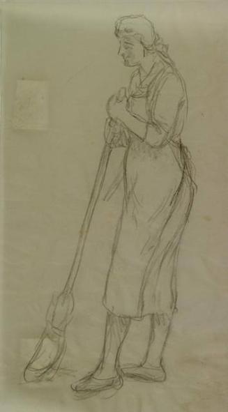 WOMAN WITH BROOM - RELATED
