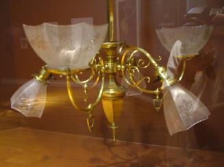 CHANDELIER, GAS, ELECTRIC