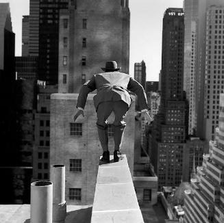 Alan Leaping from 515 Madison Avenue, New York, 1999