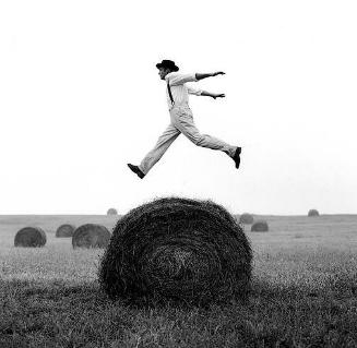 Don Jumping Over a Hay Roll, No. 1, Monkton, Maryland, 1999