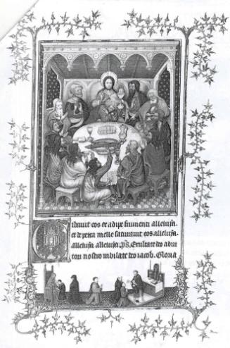 f. 90 The Last Supper (Eucharist)