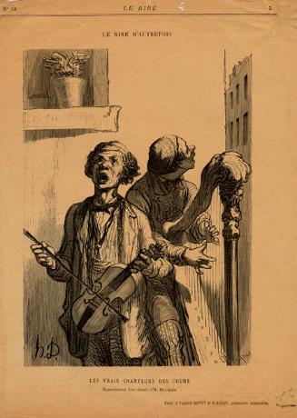 LES VRAIS CHANTEURS DES COURS (AFTER DAUMIER)