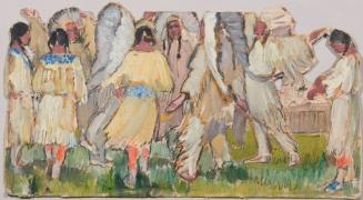 CARDBOARD CUTOUT: INDIANS DANCING