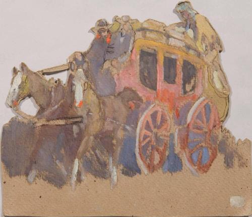 CARDBOARD CUTOUT: STAGECOACH