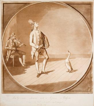 GAETANO VESTRIS, DANCING MASTER (SIX GUINEAS ENTRANCE AND A GUINEA  A  LESSON)