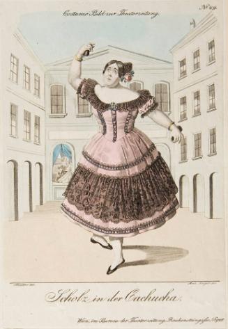 THEATER ZEITUNG COSTUME PLATE #4: SCHOLZ IN DER CACHUCHA