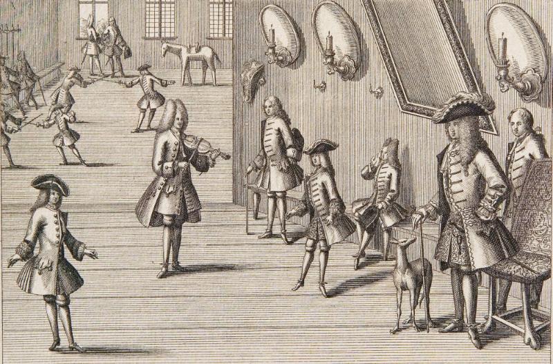 DANCING MASTER AND PUPILS