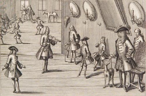 DANCING MASTER AND PUPILS