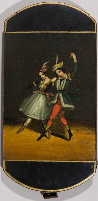 CHEROOT (CIGAR CASE) WITH GRISI AND PERROT DANCING THE POLKA