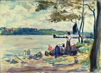 WOMEN AND CHILDREN BY LAKE