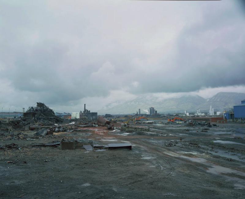 OPEN HEARTH DISMANTLE OVERVIEW FROM HIGH LINE, LOOKING NORTH