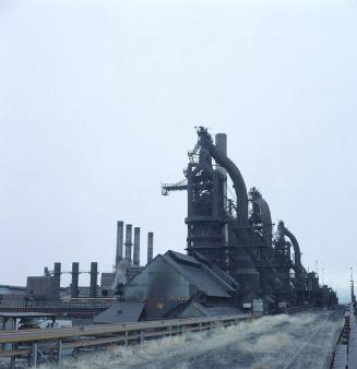 BLAST FURNACES FROM HIGH LINE, LOOKING NORTH