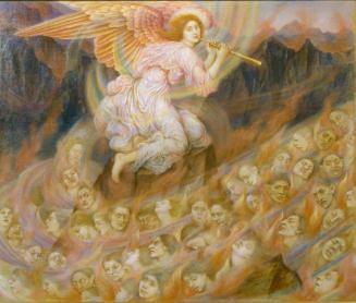 AN ANGEL PIPING TO THE SOULS IN HELL