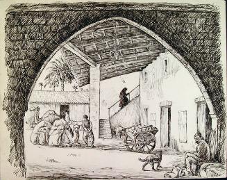 MOROCCAN VILLAGE SCENE