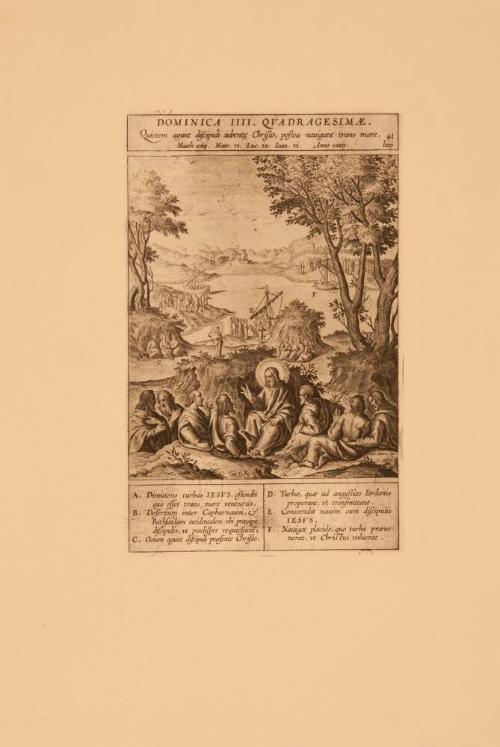 DOMINICA IIII QVADRAGESIME-QUIETEM AGUNT DISCIPULI IUBENTE CHRISTO POSTEA NAVIGANT TRANS MARE.
