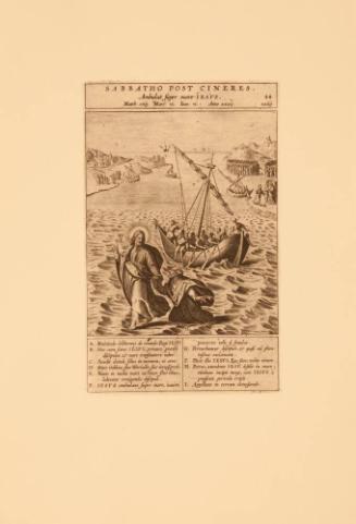 SABBATHO POST CINERES.-AMBULAT SUPER MARE IESVS.