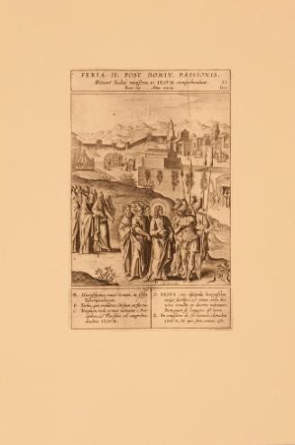 FERIA II. POST DOMIN. PASSIONIS-MITTUNT IUDAEI MINISTROS, VT IESUM COMPREHENDANT