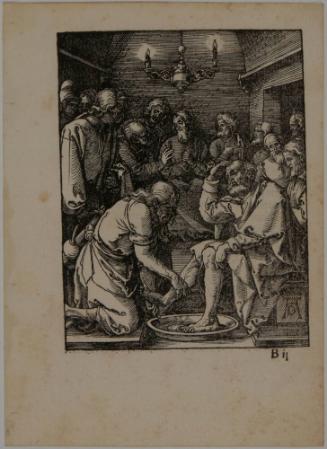 CHRIST WASHING THE FEET OF THE DISCIPLES - FROM THE SMALL PASSION SERIES