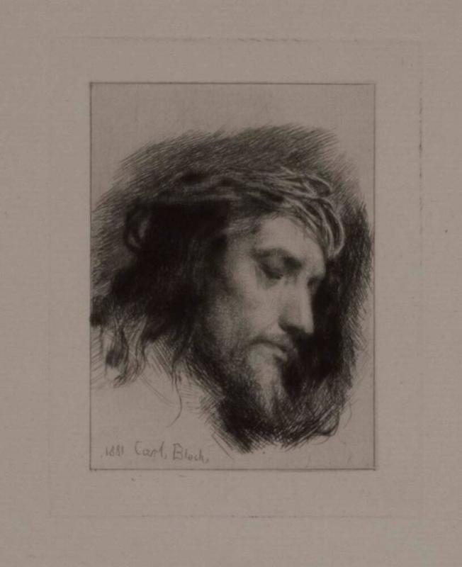 CHRIST HEAD WITH A CROWN OF THORNS