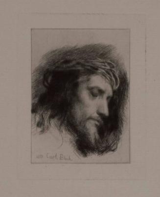 CHRIST HEAD WITH A CROWN OF THORNS