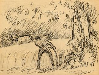 SCYTHE CUTTER BY TREES STUDY (V. 040560000)