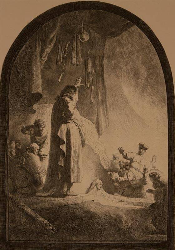 THE RAISING OF LAZARUS: LARGE PLATE