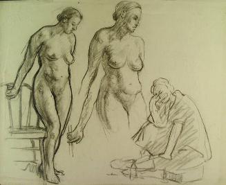 FEMALE NUDE AT CHAIR