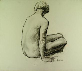 FEMALE NUDE SITS ON FLOOR #5