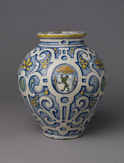 Apothecary Jar with Arms of the Monestary of San Lorenzo at El Escorial