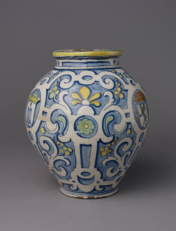 Apothecary Jar with Arms of the Monestary of San Lorenzo at El Escorial
