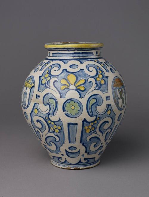 Apothecary Jar with Arms of the Monestary of San Lorenzo at El Escorial