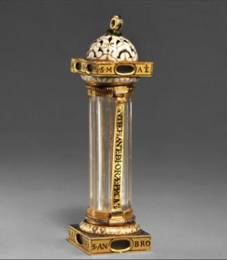 Columnar reliquary pendant