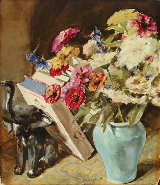 STILL LIFE WITH CERAMIC ELEPHANT